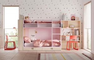 103552 Детская спальня с кроватью и полкой Secret La Grama Flat