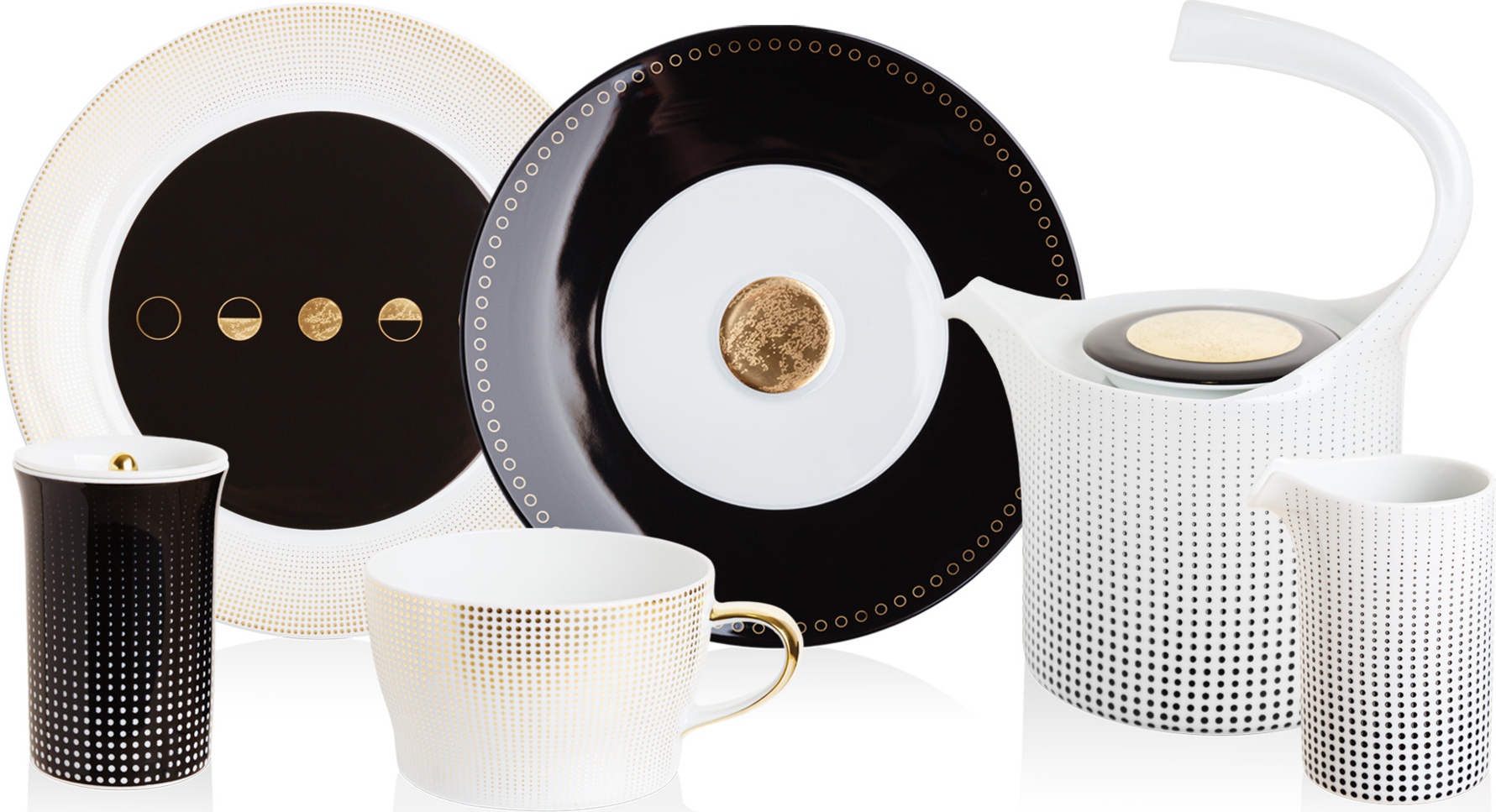 10670349 Furstenberg Сервиз чайный Furstenberg Лунный свет на 6 персон 21 предмет Фарфор 