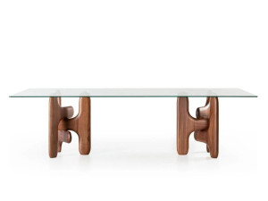 Прямоугольный стол с твердой деревянной основой