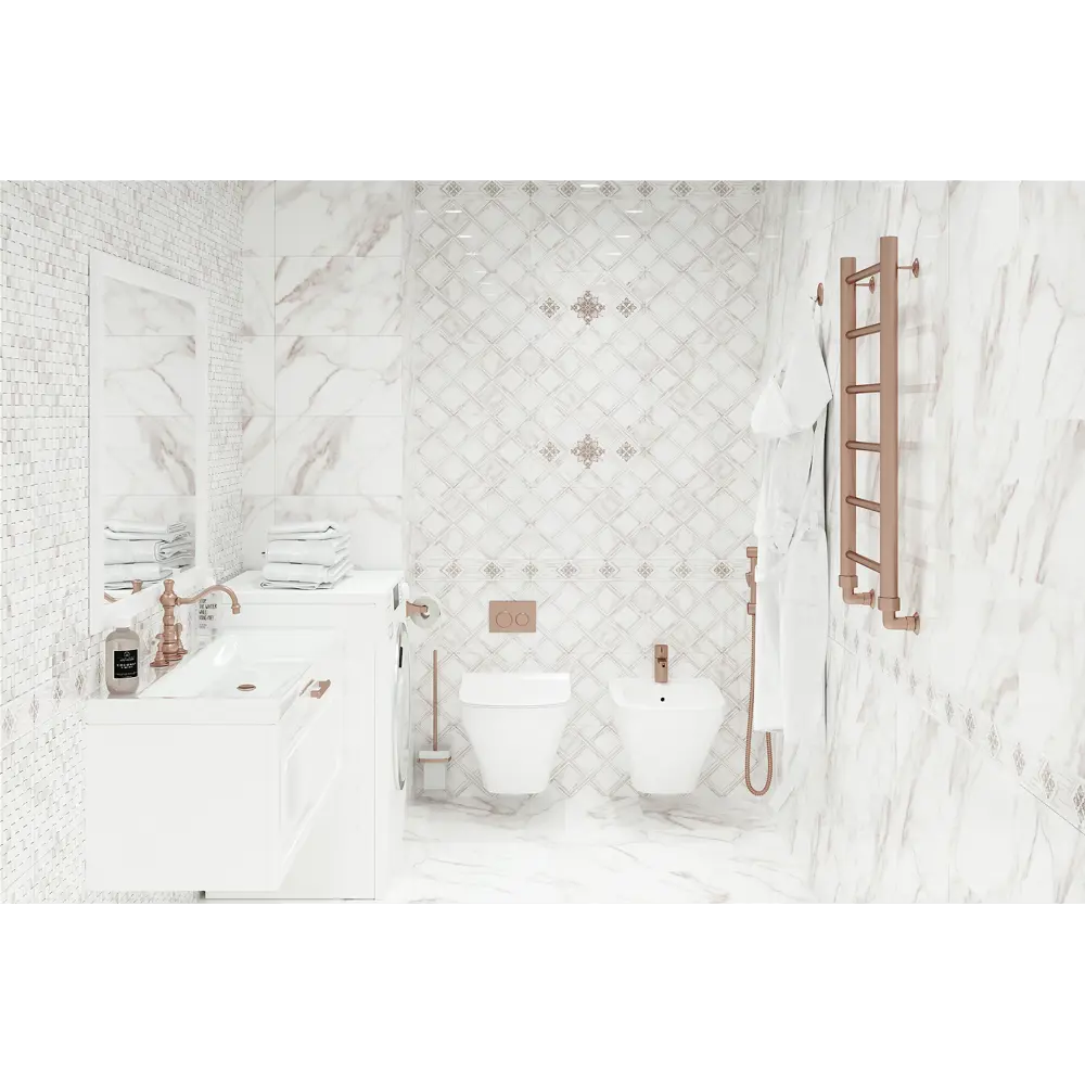 Плитка настенная Calacatta Gold Ромбы 40x25 см 1.4 м² мрамор цвет бежевый 82719256 STLM-2139817 Santreyd - Вид №4
