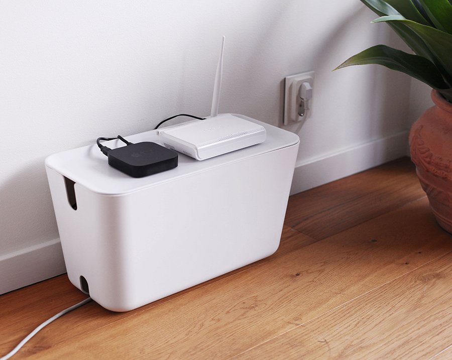 Органайзер белый для проводов большой Cablebox BOSIGN  00-3872107 Белый  - Вид №6