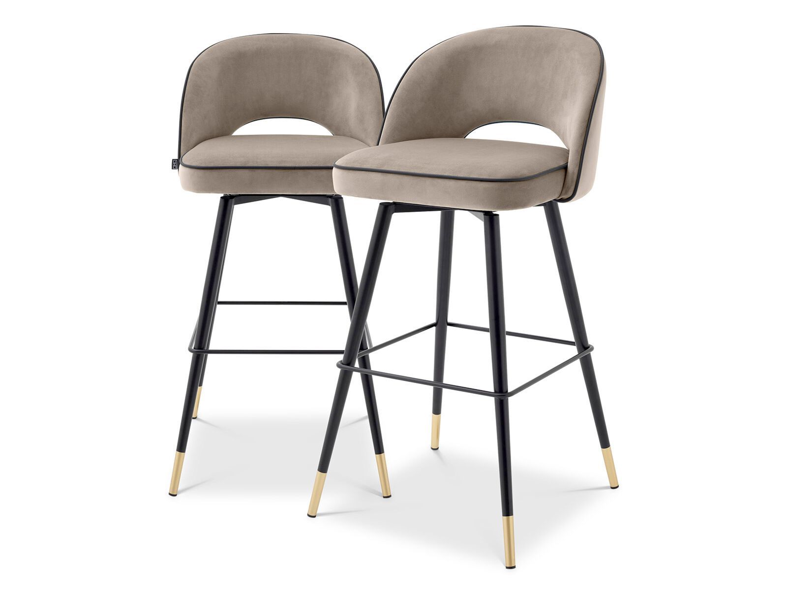 Высокий тканевый стул с подставкой для ног Eichholtz Cliff ARCH-00113234