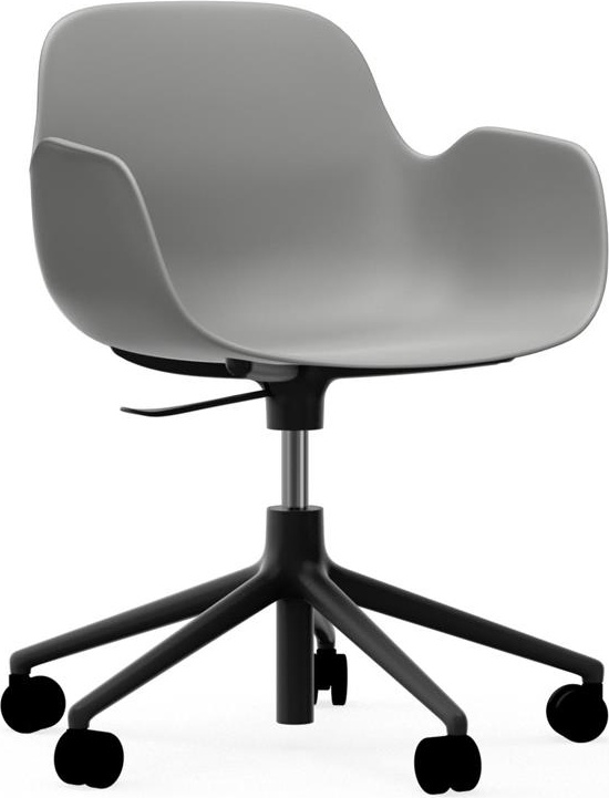 606151 Кресло Swivel 5W Gaslift Black Alu Grey Normann Copenhagen Form