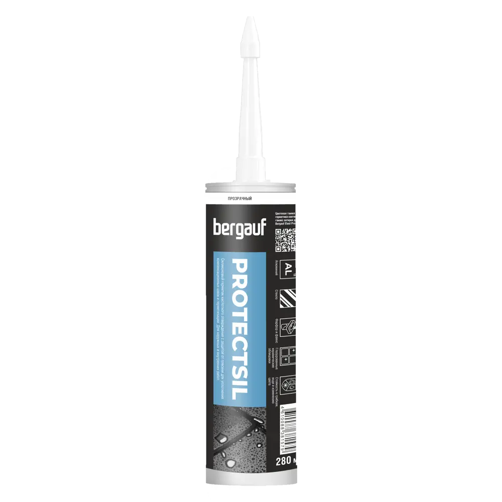 Затирка силиконовая Bergauf Protectsil цвет прозрачный 280 мл STLM-2186150