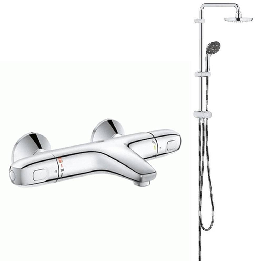 Душевая система Vitalio Start System 180 Flex с термостатом для ванны (NSB0157) Grohe