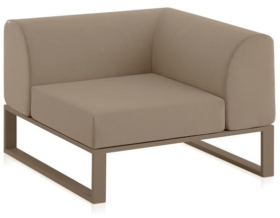 Diabla Угловое садовое кресло со съемным чехлом из ткани Ploid sun-id-1386611 - Вид №1