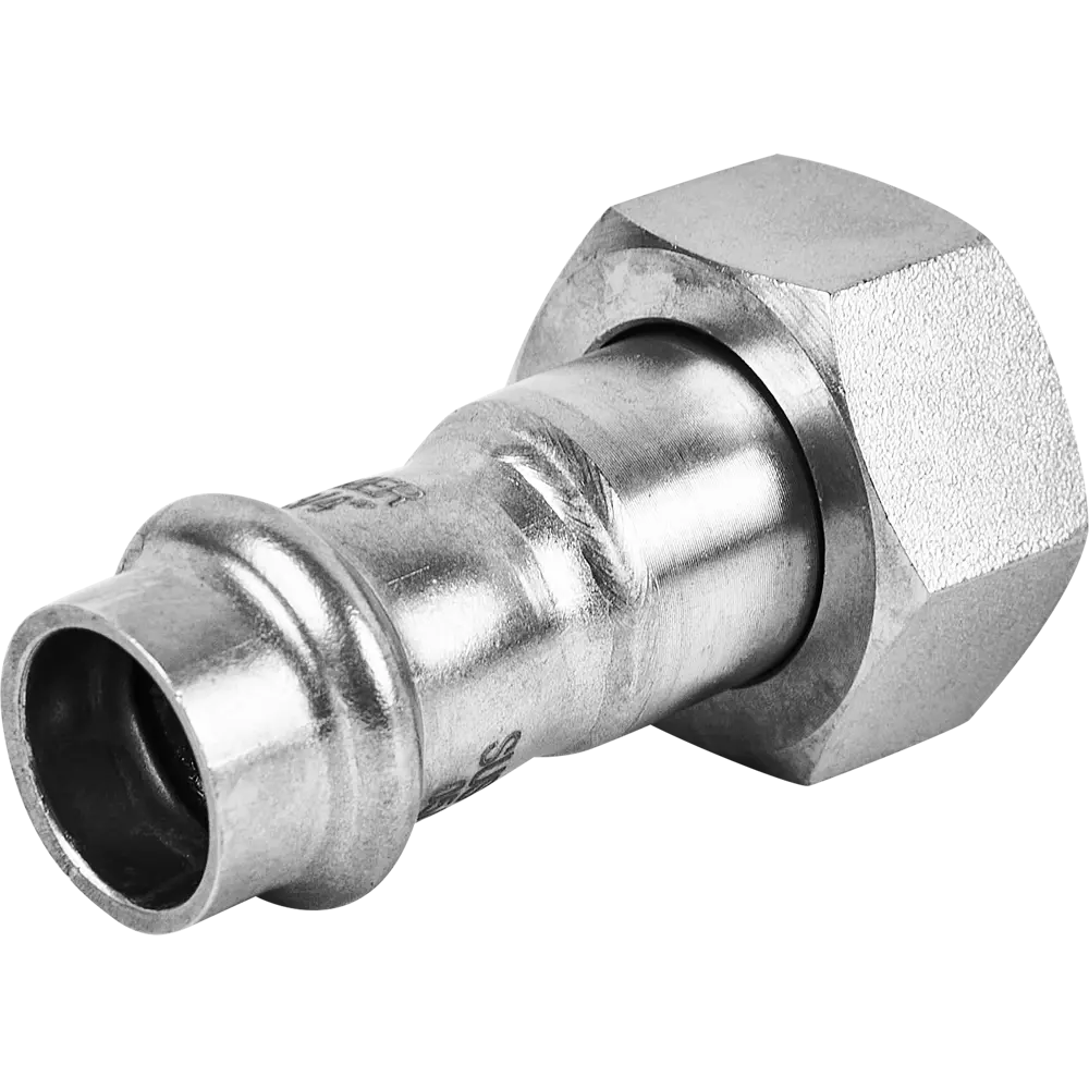 Муфта переходная Rommer 3/4"x15 мм с накидной гайкой ВПр-ВР нержавеющая сталь STLM-2089140
