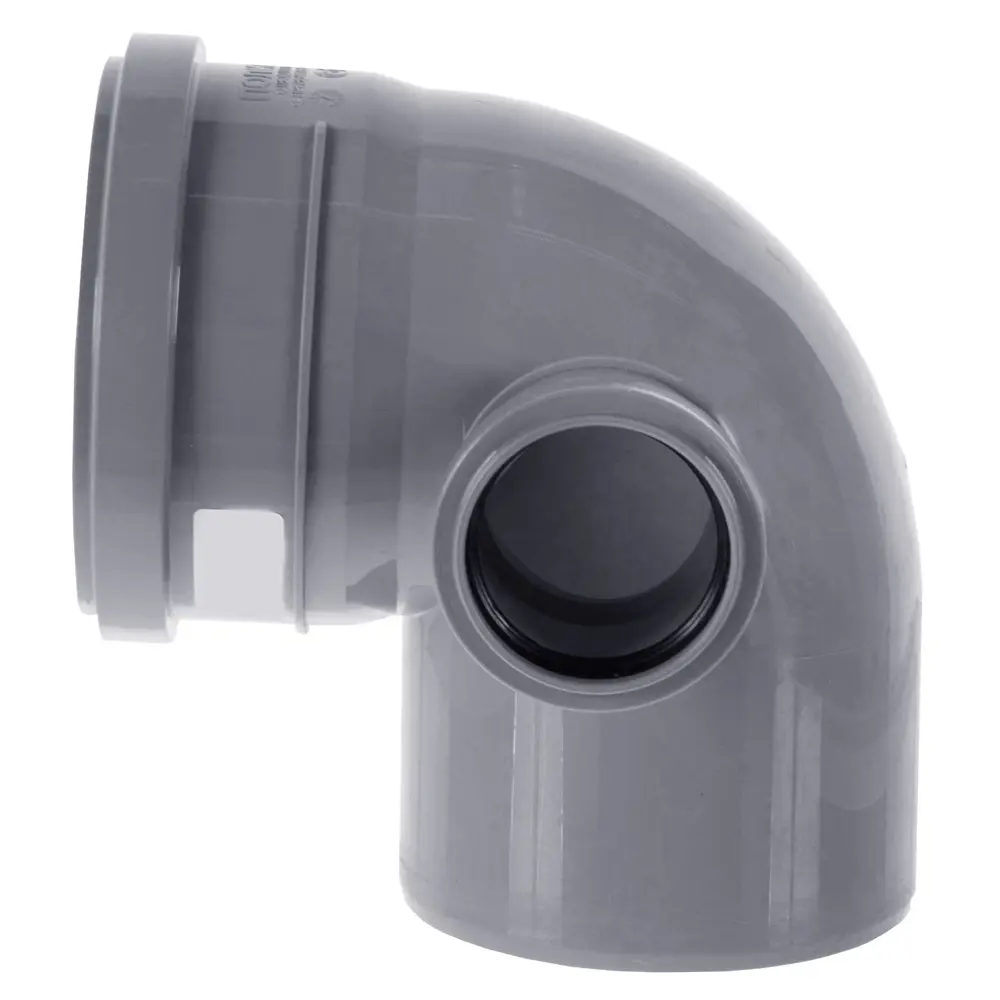 ПОЛИТЭК Отвод канализационный 110/50 мм правый 13921191 STLM-0004007 - Вид №1