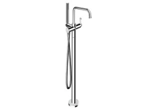 Напольная ванна с одной ручкой и ручным душем