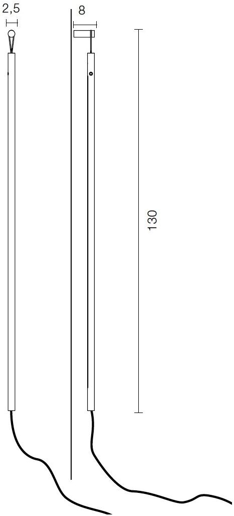 Martinelli Luce Настенный светильник из алюминия Colibrì 1432/ne Colibri - Вид №3