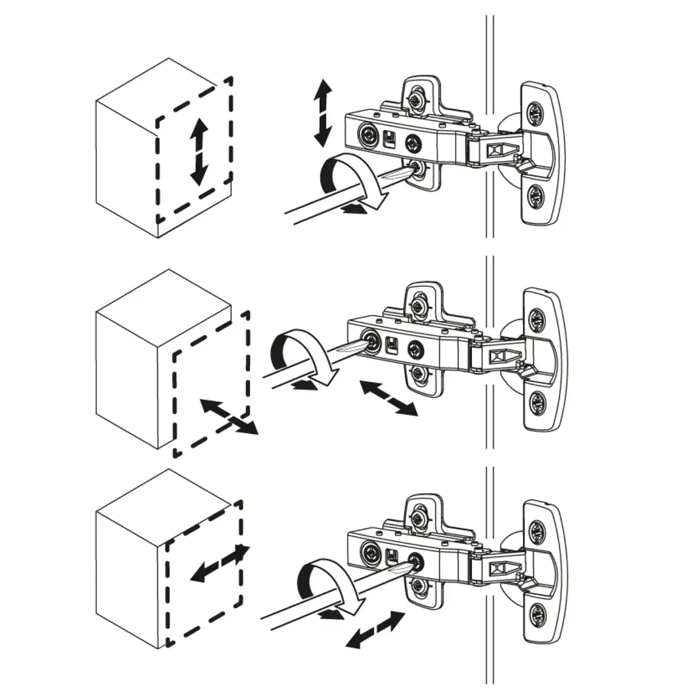 Комплект петель плавного закрывания Standers 110 градусов сталь 2 шт Santreyd STLM-2131321 - Вид №4