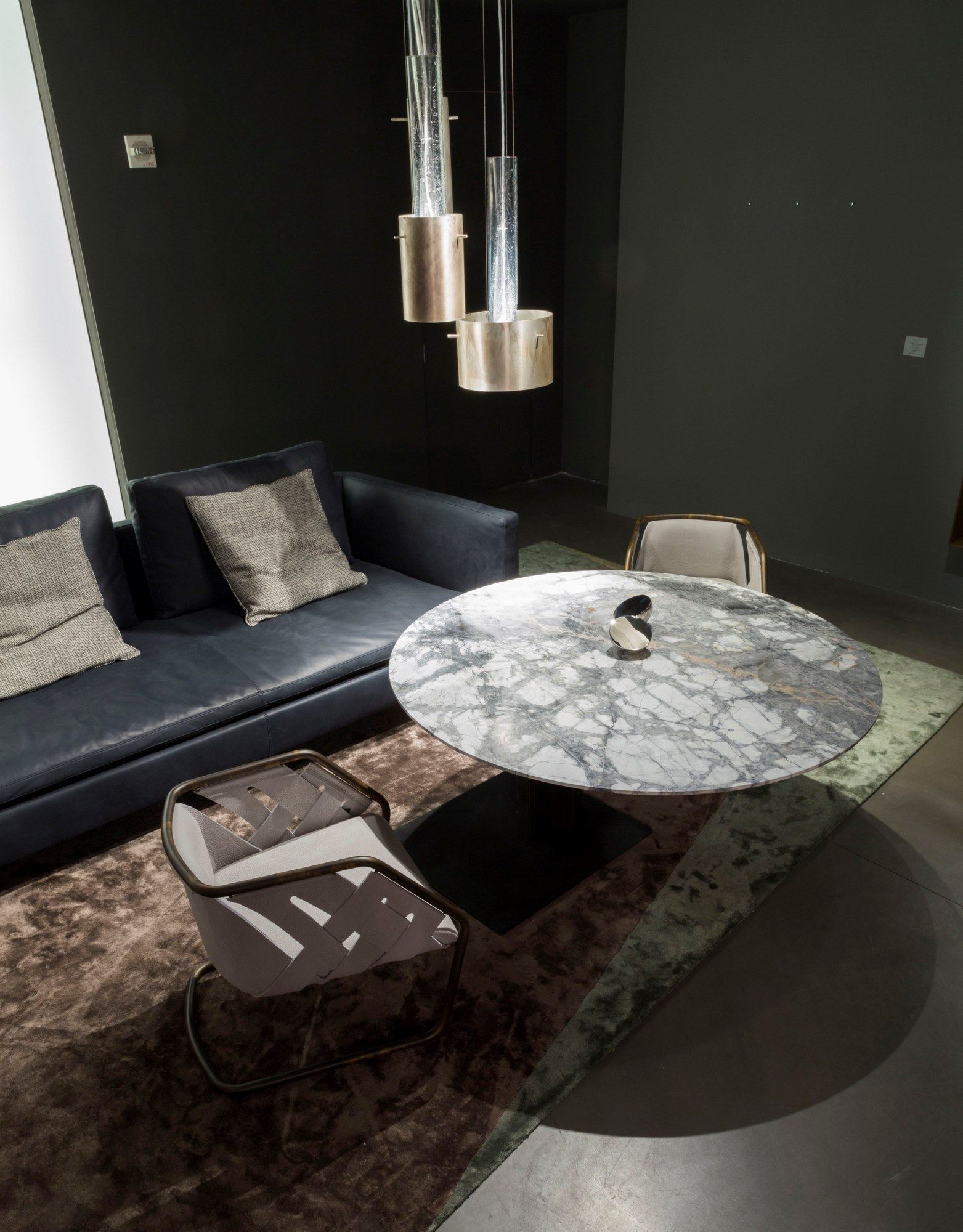 Кожаный мягкий стул с металлическим каркасом Henge Strip ARCH-00146838 - Вид №4