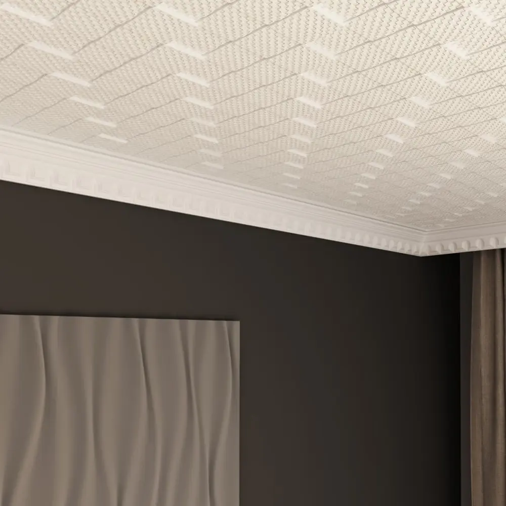 Плинтус потолочный полистирол Format 10509 KD белый 60х80х2000 мм STLM-2111584 - Вид №2