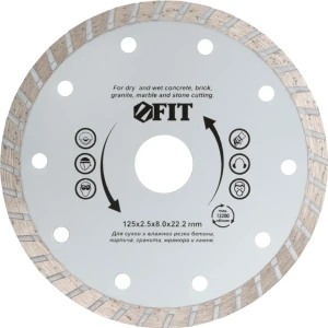 Диск отрезной Fit 37473 125x22.2x2.2 мм 82262255 STLM-2065813