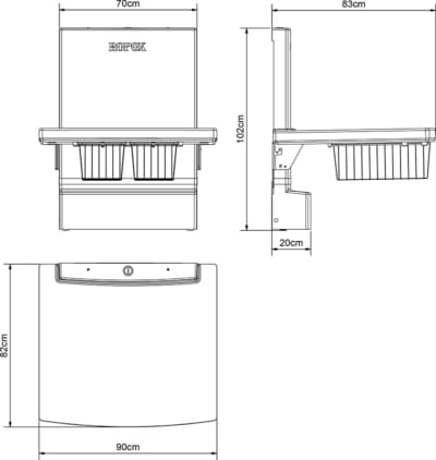 Детский пеленальный столик Ropox MAXI 2 ARCH-00091329 - Вид №2