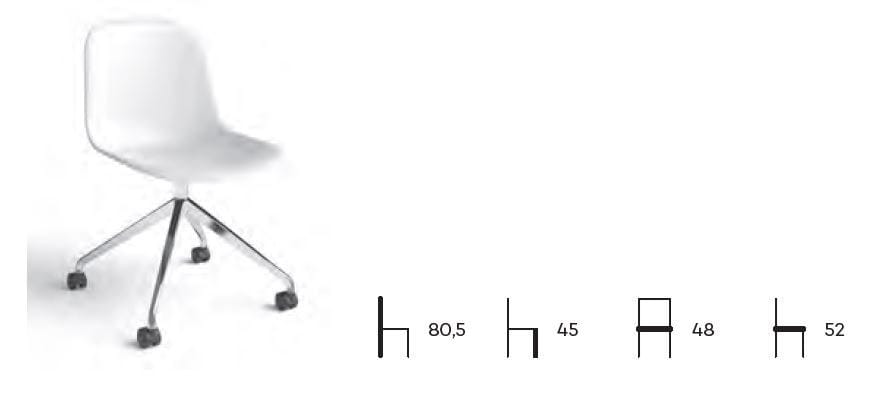 Ткань операционный офисный стул с колесами arrmet Máni Fabric ARCH-00089314 - Вид №2