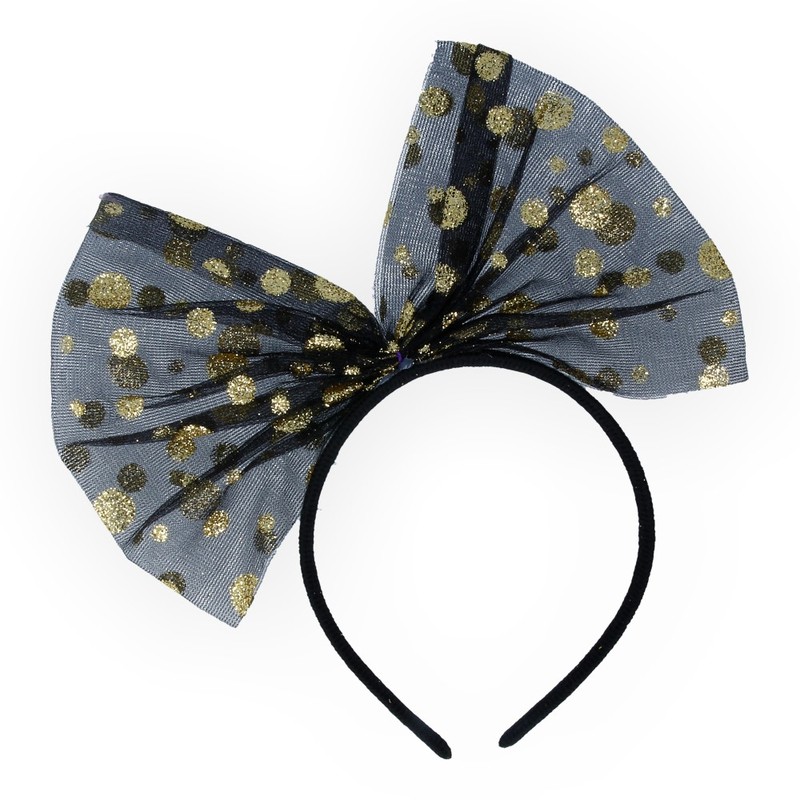 41891 Ободок маскарадный Кружевной бант Феникс-Презент 