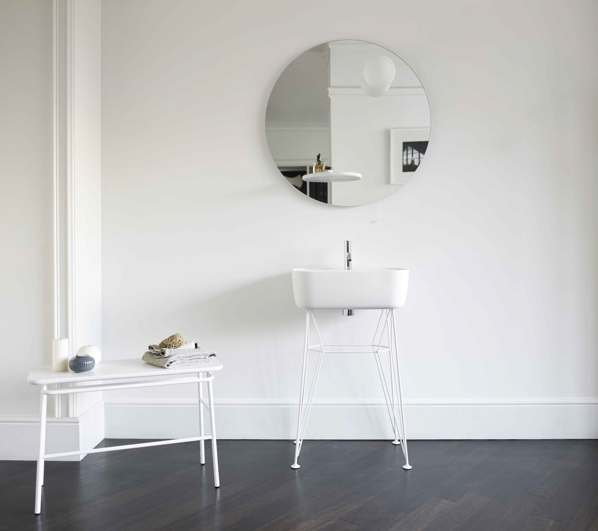 Ex.T Float Настенное зеркало с полкой и светильником EXSPFLOATNM  - Вид №9