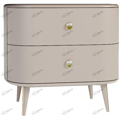 Jetclass Лаковая прикроватная тумбочка из мдф с ящиками Oxford Jox107b