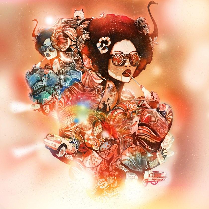 MOMENTI Авторский художественный принт Crazy home paintings Gi-023 - Вид №1