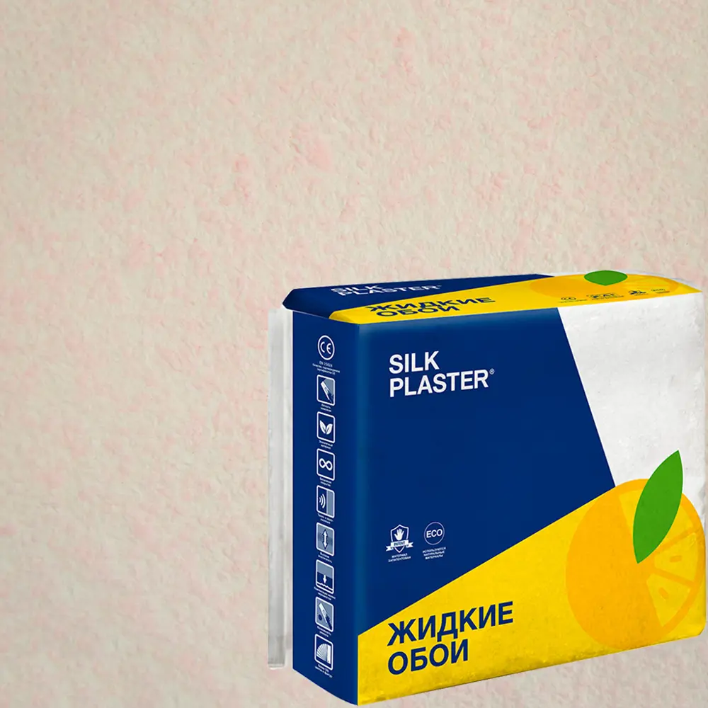 Жидкие обои Silk Plaster Absolute А204 0.74 кг цвет светло-розовый STLM-2137316