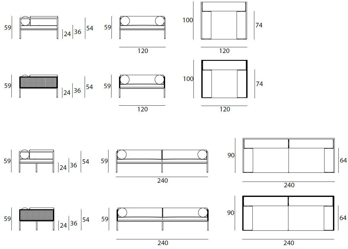 Living Divani Кресло из ткани со съемным чехлом с подлокотниками Agra sun-id-1403263 - Вид №4