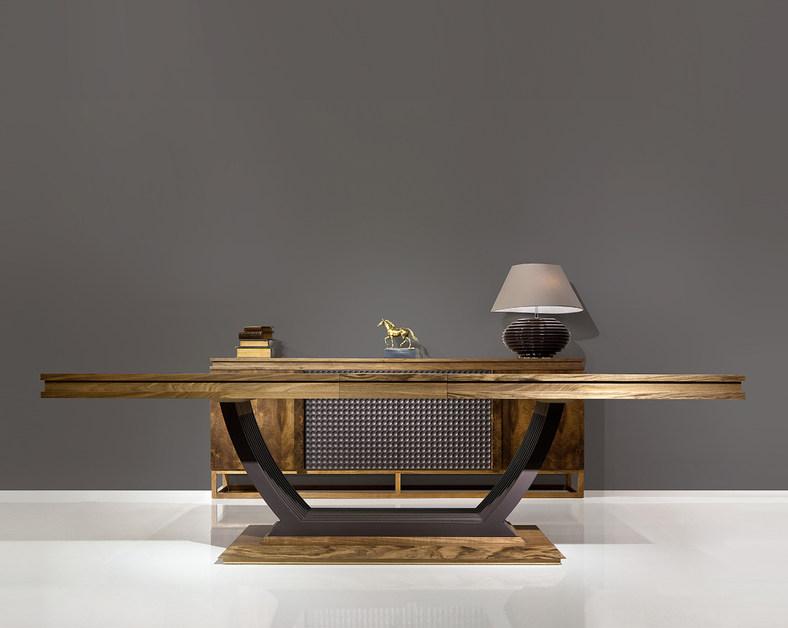 Mobi Прямоугольный деревянный обеденный стол Chocolate sun-id-1397631 - Вид №1