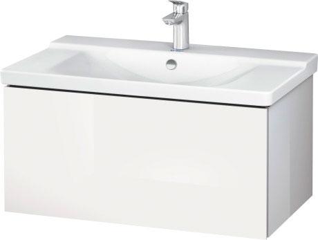LC614709090 L-Cube Тумбочка подвесная Фланелево-серый шелковисто-матовый лак Duravit - Вид №2