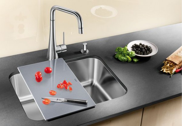 518205 Кухонная мойка Blanco Supra 500-U c корзинчатым вентилем  Blanco Supra - Вид №1