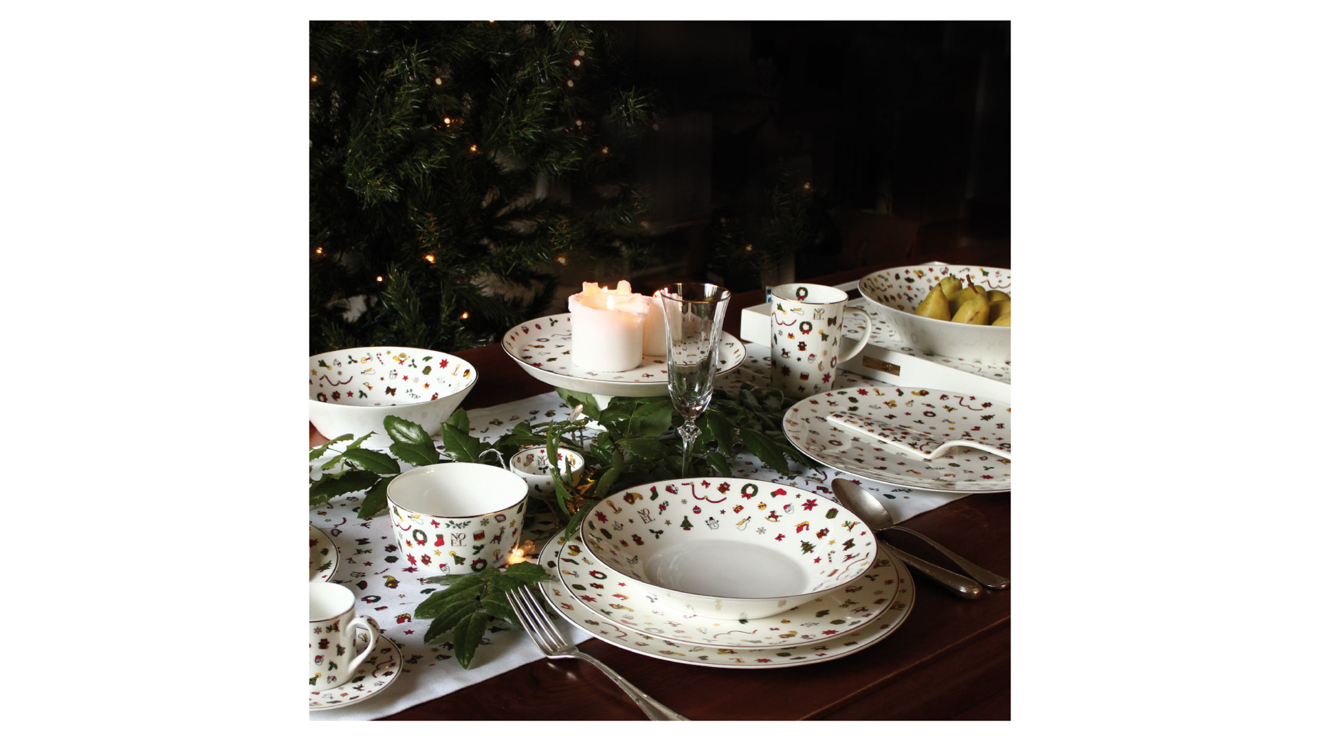 10668234 Taitu Тарелка обеденная Taitu "Новый год" 28см Фарфор  - Вид №2