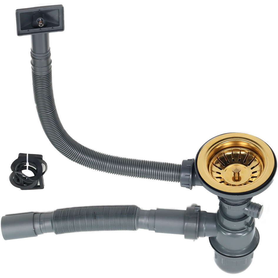 Мойка D4645HG MELANA ProfLine 1,2/200 ЗОЛОТО врезная квадратная D4645HG D4645HG золото - Вид №2