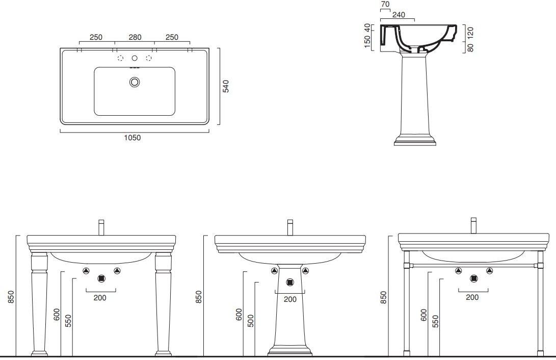 Накладная раковина на столешницу  овальная CERAMICA CATALANO Canova royal sun-id-1510191 - Вид №2