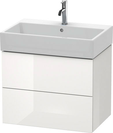 LC627605353 Тумбочка подвесная L-Cube #LC6276 684 x 459 мм Каштан темный, декор Duravit - Вид №2