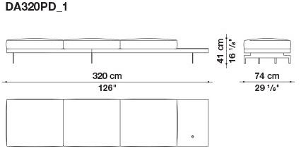 B&B Italia 3-х местный тканевый диван Dock sun-id-1376507 - Вид №156