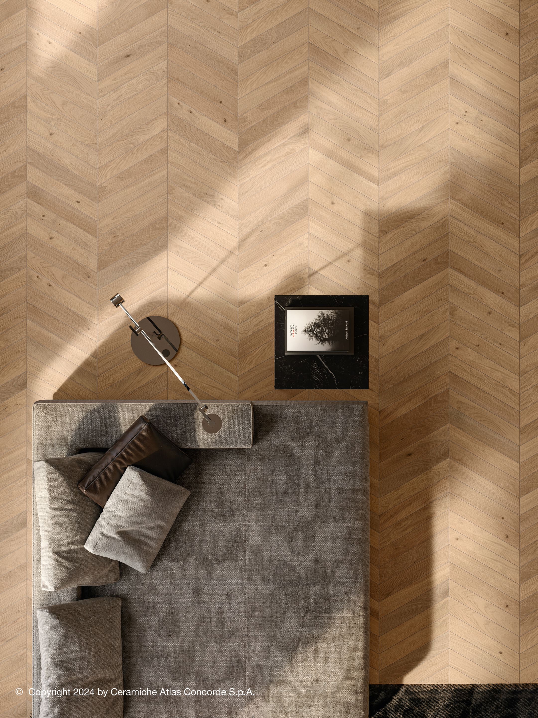 Напольное покрытие из керамогранита в помещении и на открытом воздухе с эффектом дерева Atlas Concorde журнал ARCH-00030139 - Вид №12