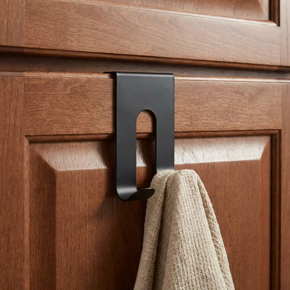 Крючок на дверь KONSENSA 6x11 см цвет черный STLM-2046218