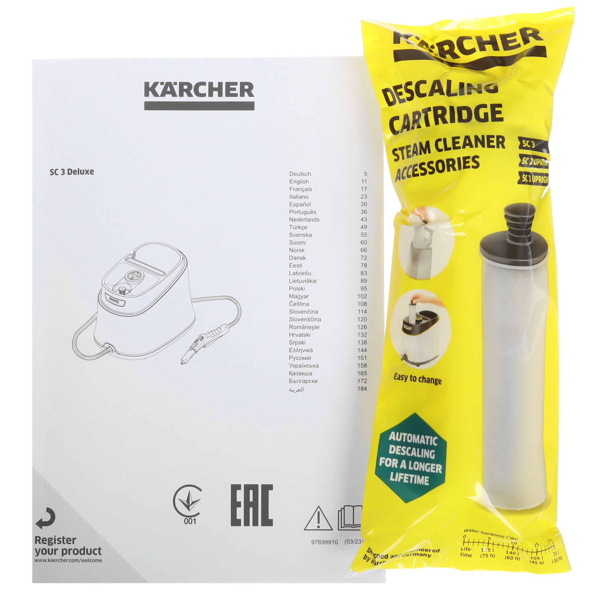 9078672 Пароочиститель Karcher SC 3 Deluxe белый STDN-0061581 - Вид №13
