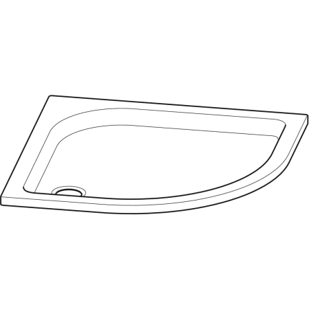 652210000 Угловой круглый душевой поддон Geberit Renova Geberit  - Вид №6