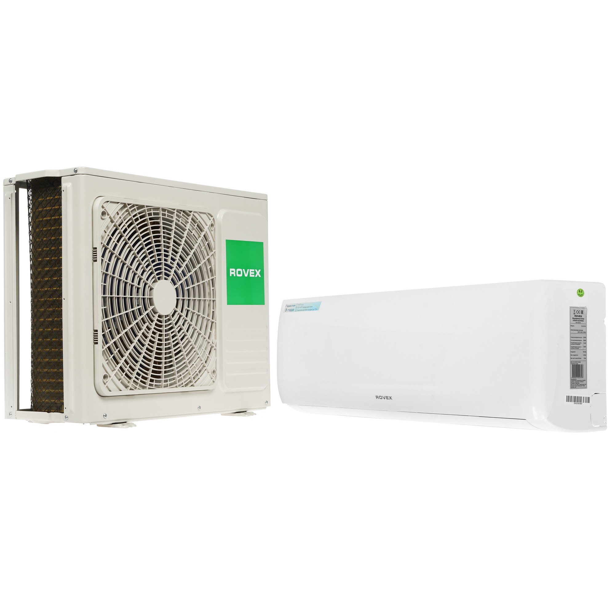 8173456 Кондиционер настенный сплит-система Rovex RS-12CST4/RS-12CST4 белый STDN-0111258