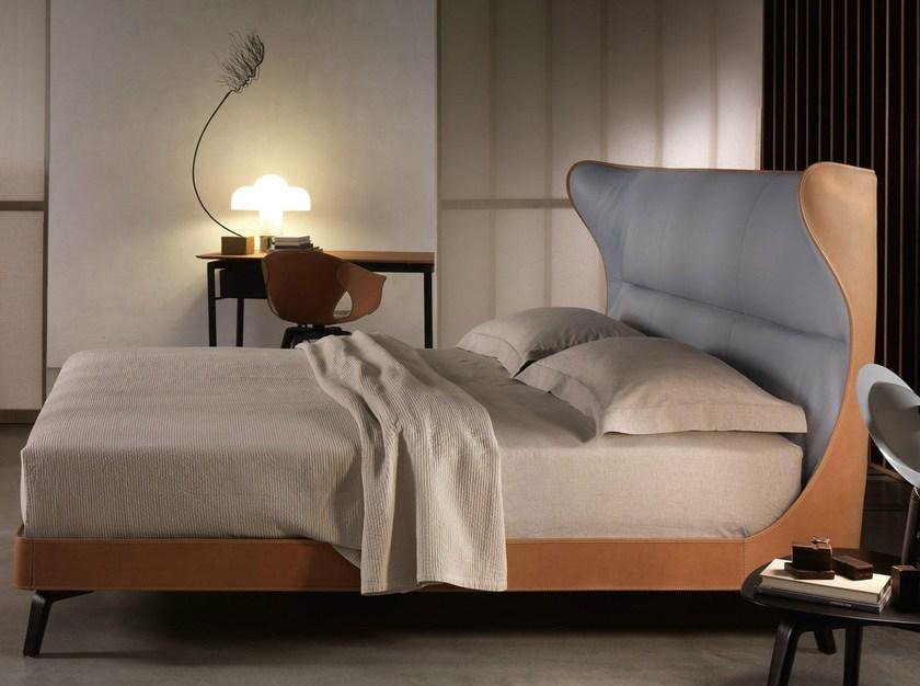 Poltrona Frau Двуспальная кровать в коже La notte - letti sun-id-1375584 - Вид №1