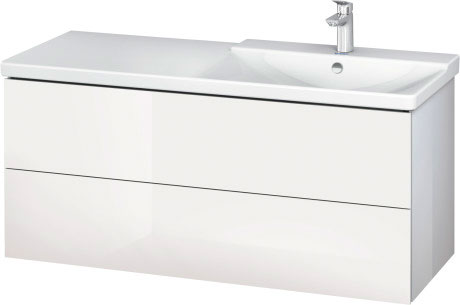 LC625505353 L-Cube Тумбочка подвесная Каштан темный, декор Duravit - Вид №2