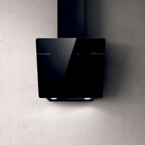 LESSENZA BL/A/60-PRF0117403A Вытяжки / пристенная наклонная, 60 см, 1200 куб.м., сенсорное управление, черное стекло Elica