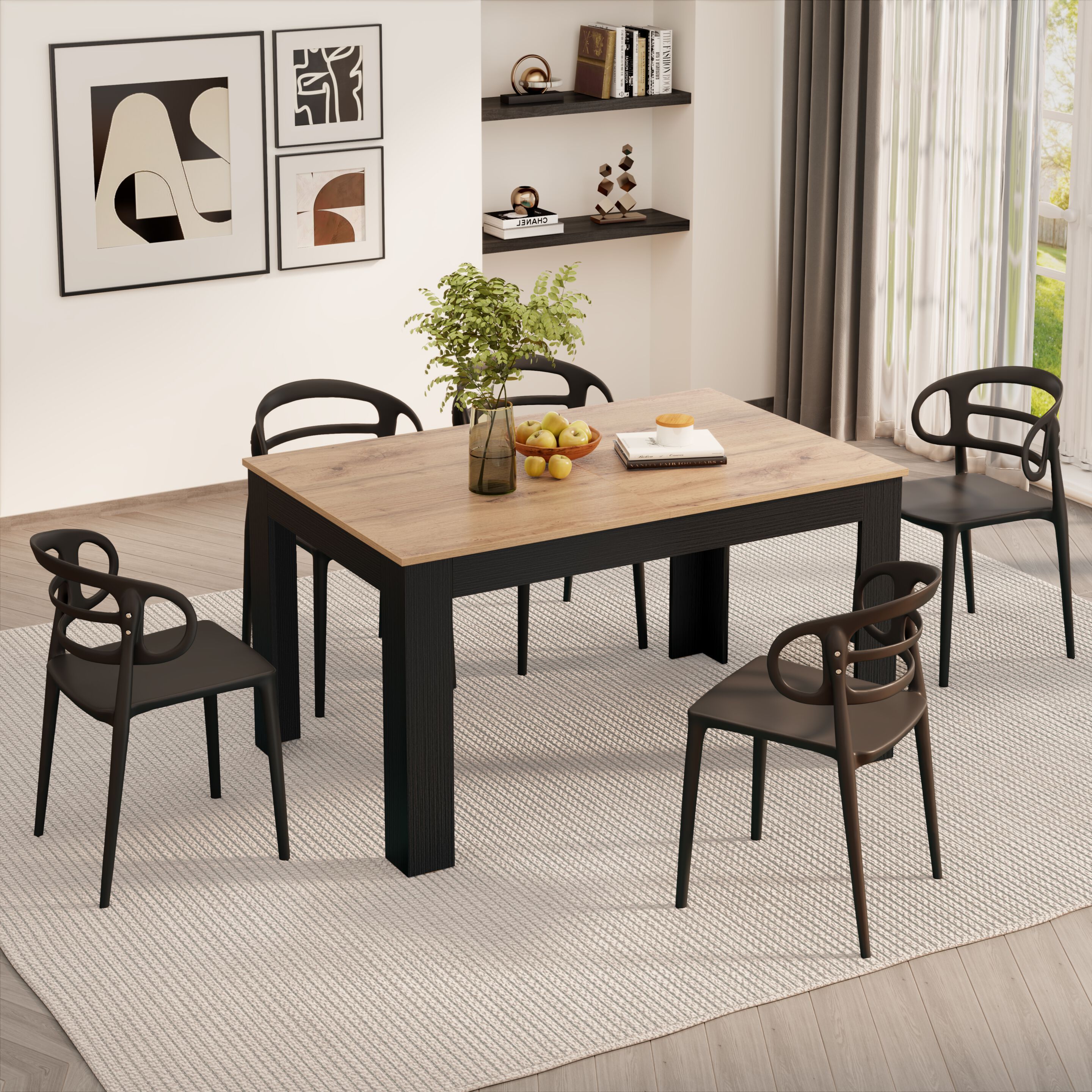 Прямоугольный выдвижной стол для кухни в меламине Mobili Fiver Easy ARCH-00064718 - Вид №51