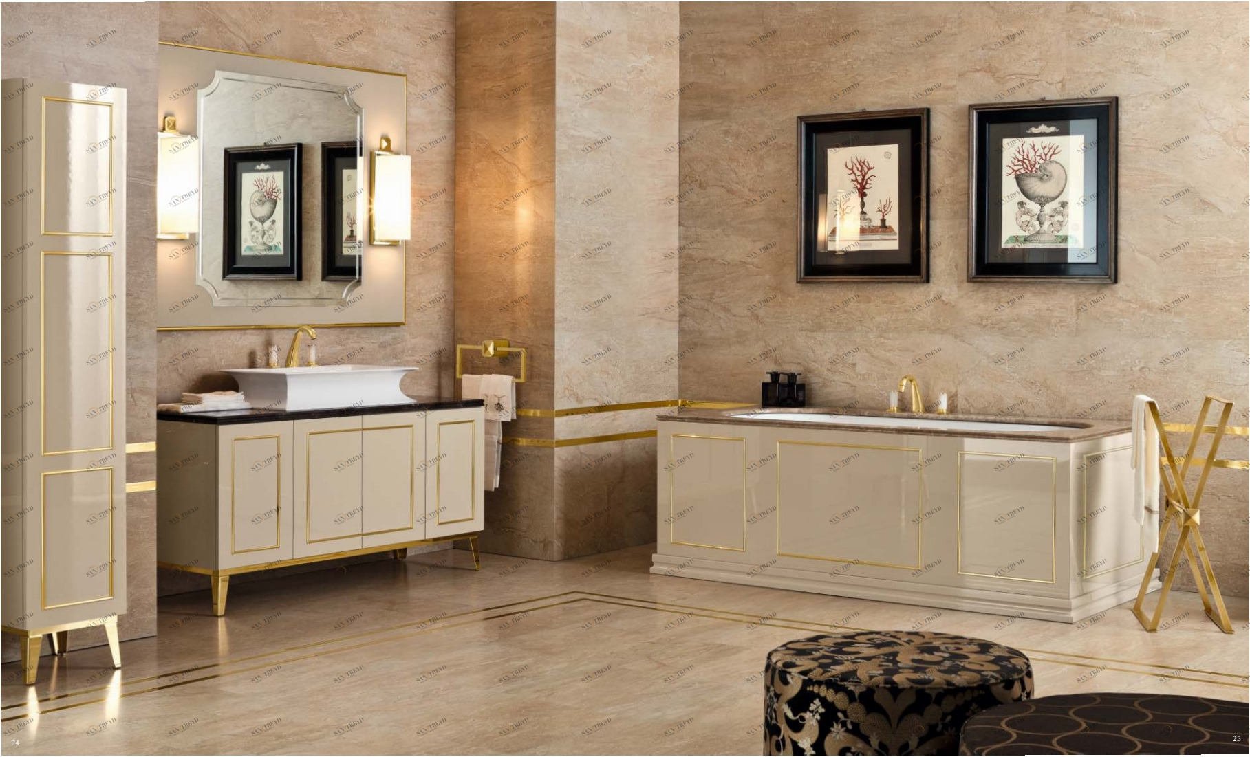 Комплект мебели для ванной OASIS RIVOLI 7 OASIS BATHROOM Luxury  Rivoli R7