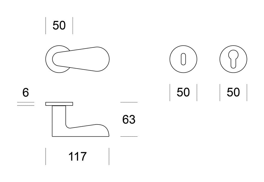 Латунная ручка на розетке Ento драйвер ARCH-00128215 - Вид №8
