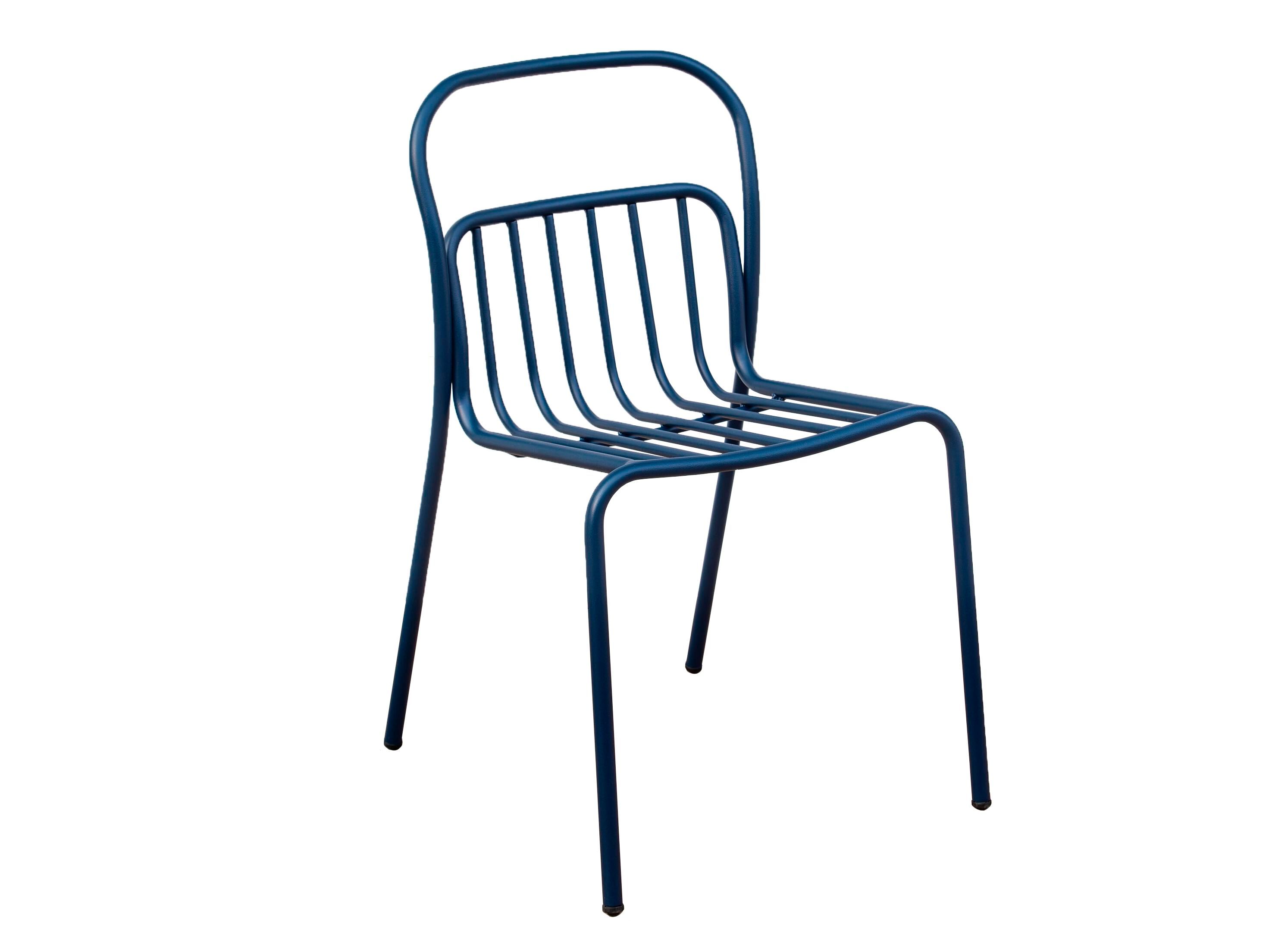 Стальной штабелируемый садовый стул с порошковым покрытием iSimar Cestat ARCH-00086010