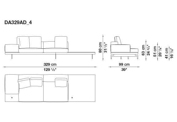 Кожаный диван B&B Italia док ARCH-00130675 - Вид №90