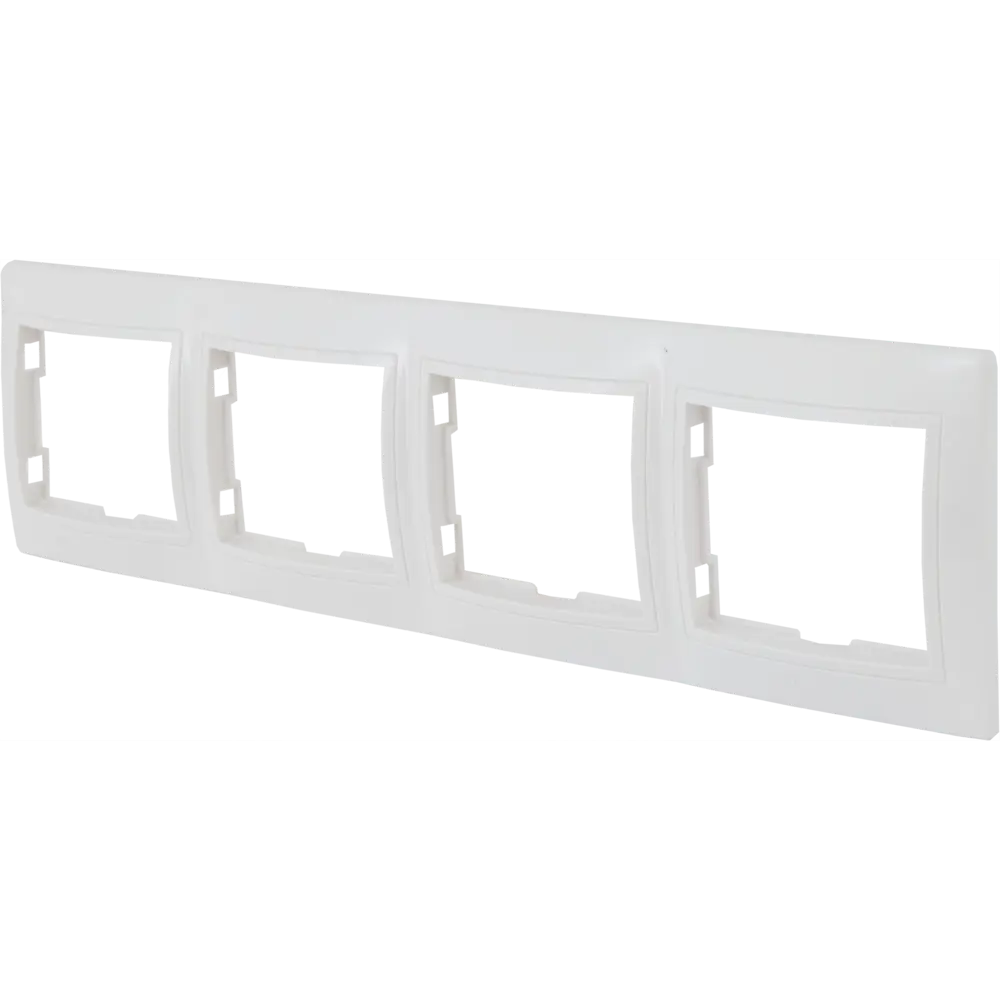 TDM ELECTRIC Рамка для розеток Таймыр 4-постовая белая 85591184 STLM-0064410 - Вид №2