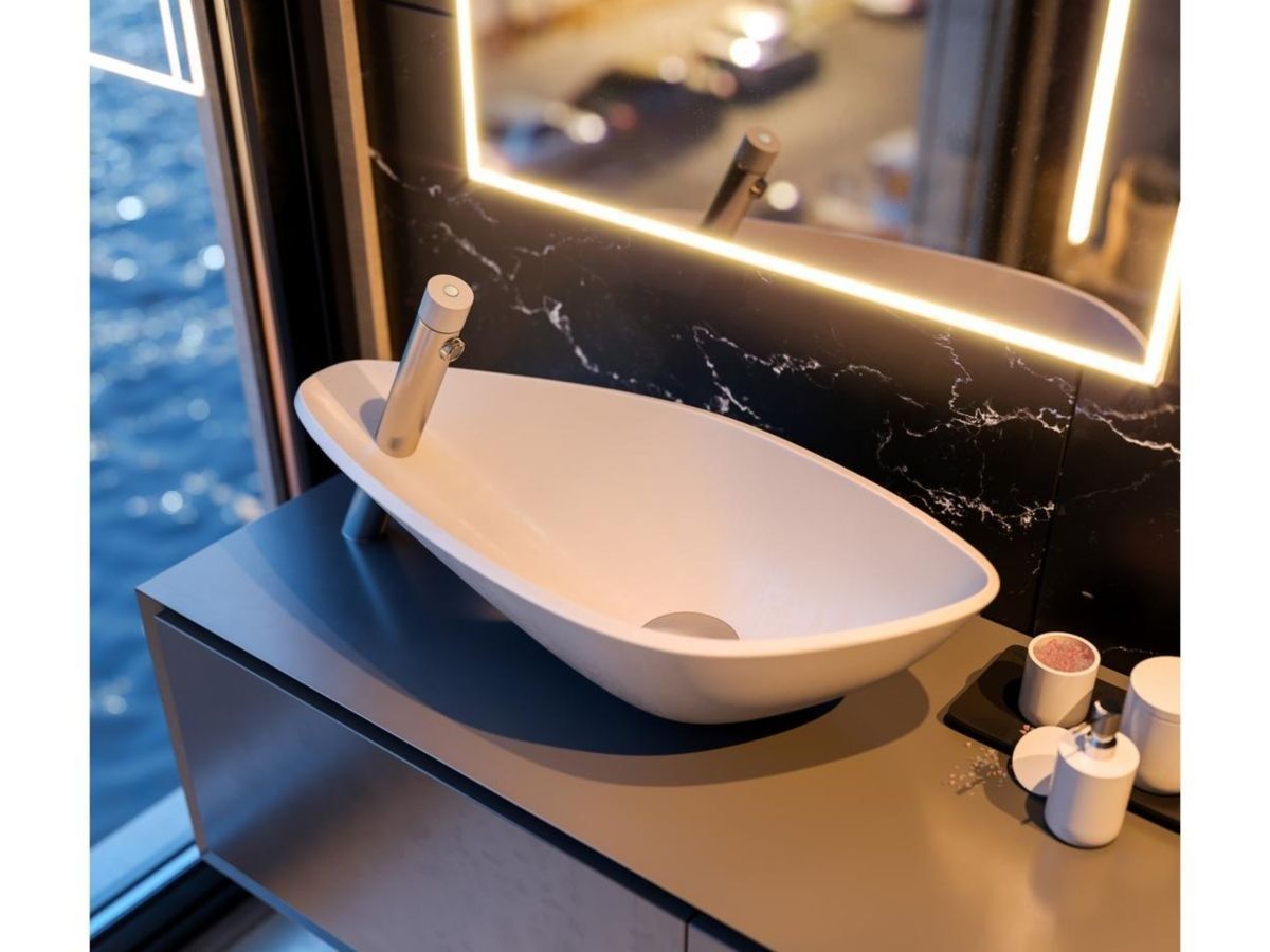 Овальная раковина Corian® CARIMALI PEARL SCULL ARCH-00055969 - Вид №1