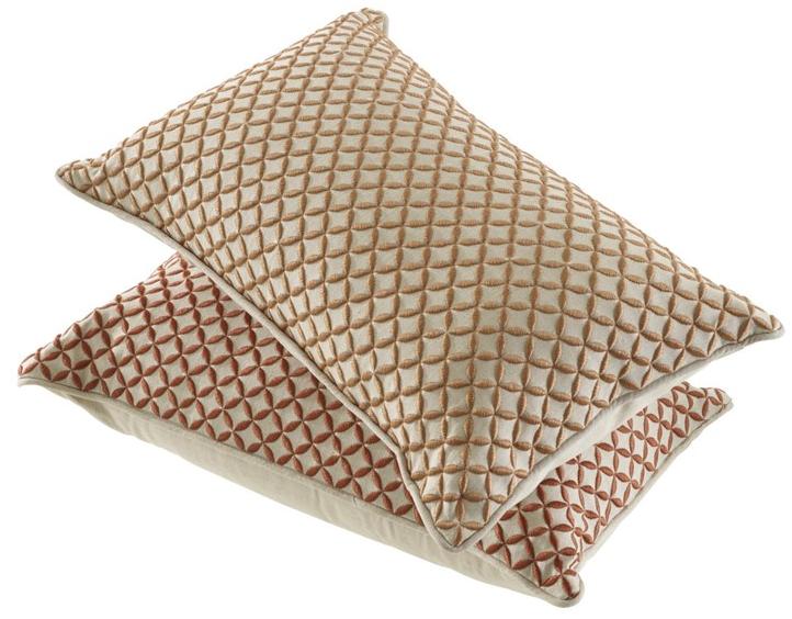 Ligne Roset Прямоугольная подушка с узорами из хлопка и льна  11020402-11020403  - Вид №1